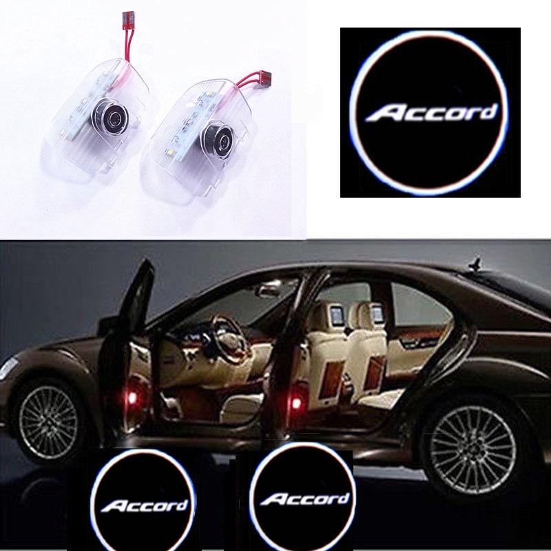 

2pcs Led Car Door Step Welcome Projector Courtesy Shadow Light For Honda** чёрный