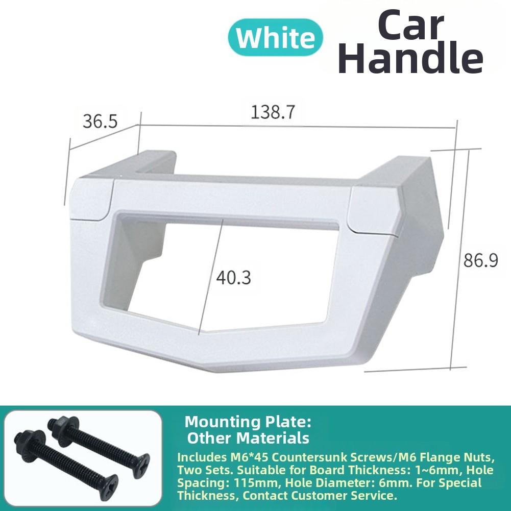 Pickup Truck Luggage Tie Down Rope Bracket Handle with Nylon Material and Self Tapping Screws for Mobile Equipment