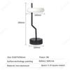 Minimalist LED Exquisite Geometric Art Desk Lamp USB Charging Warm Light Bar Bedroom Study Desktop Decorative Lighting Fixtures