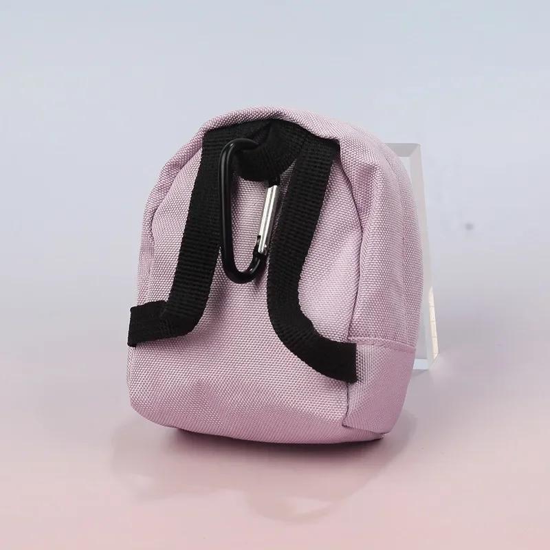 Bow Canvas Coin Purse Fashion Portable Key Purse Coin Earphone Bag Waterproof Small Backpack Girl Heart