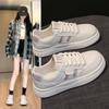 Stepping On Shit Feels Like Summer Mesh Breathable Little White Shoes Women's 2025 New Flat-bottomed Single Mesh Not Stuffy Feet Student Board Shoes