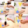 Candy Color Plastic Funnel Set 5 Pack Food Grade Kitchen Dispenser Colorful Soy Sauce Funnel