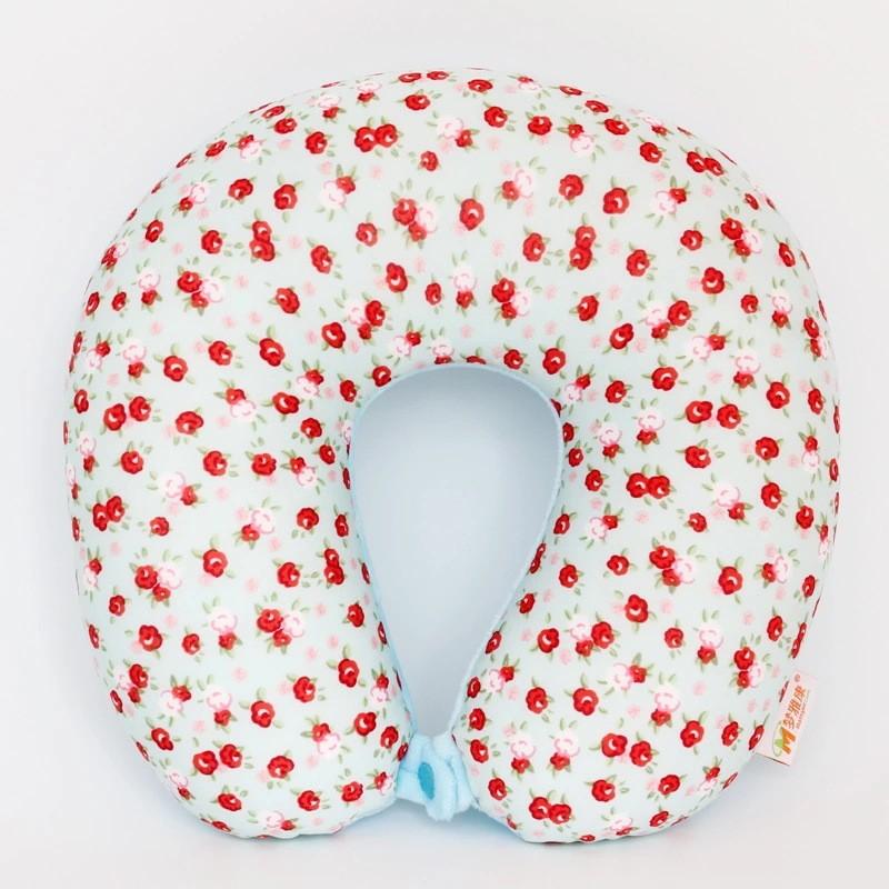 U Shape Travel Pillow With Printed Design For Adults Comfort And Support