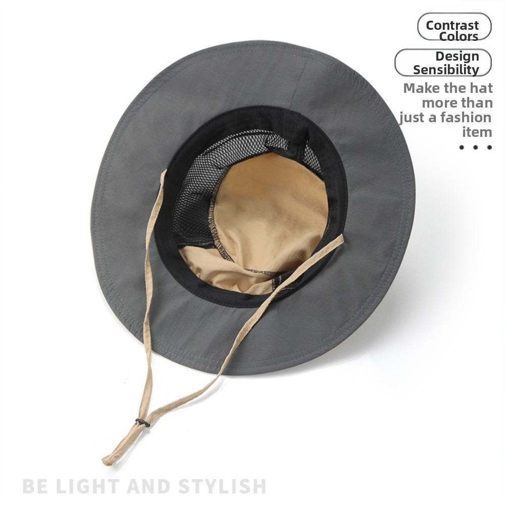 Foldable Fisherman Hat Wide Brim Sunscreen Hat Fashion Sun Hat Summer