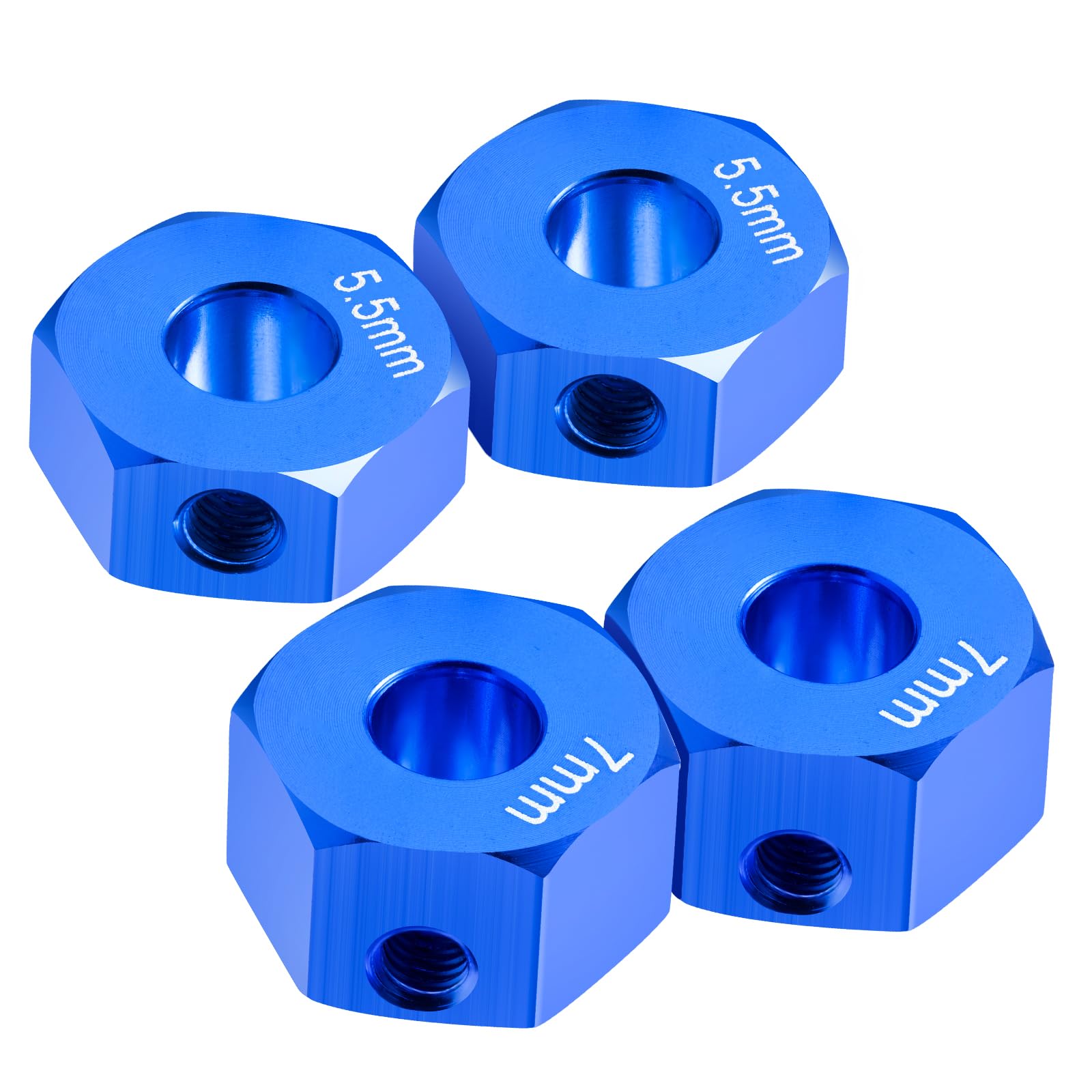 

TRZX Aluminum Wheel Hex Hub Combiner 5.5mm & 7.0mm Thick for 110 Scale Traxxas Slash 2WD RC Car