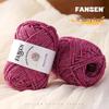 Silver Flash Hollow Cotton Yarn Ball Kit for Hand Knitting & Crochet - Includes Yarn, Hook, and Instructions for DIY Scarf and Sweater Projects