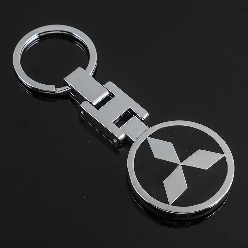

Mitsubishi Car Metal Key Chain Pendant Key Ring For ASX Lancer Outlander Colt Lancer 9 10 Pajero L200 Ralliart EX ASX Creative чёрный