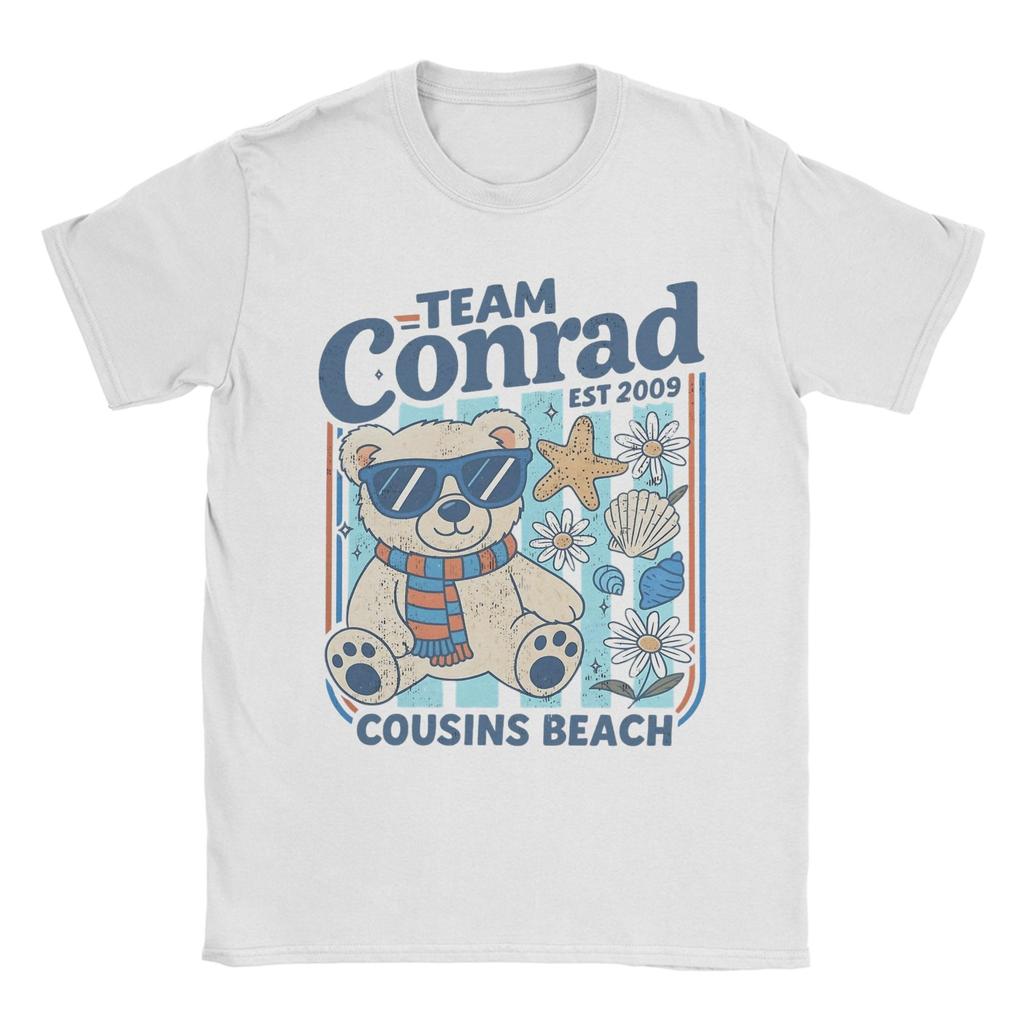 Men's T-Shirt Team Conrad Cousins Beach The Summer I Turned Pretty Hipster Cotton Tees Short Sleeve T Shirts Clothing 6XL