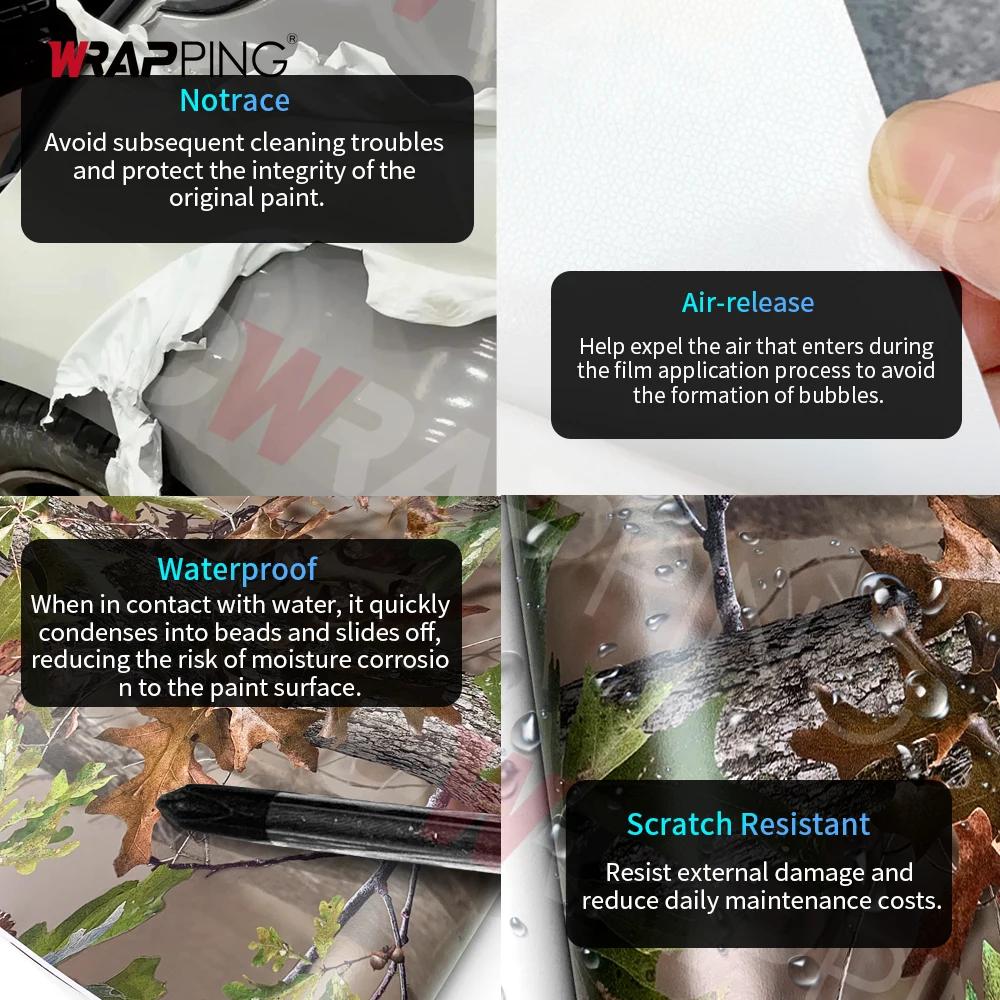 Camouflage Texture Car Sticker Vinyl Wrap PVC Motorcycles Automotive Accessories for Trucks Motorcycle Helmet Car Film Covering