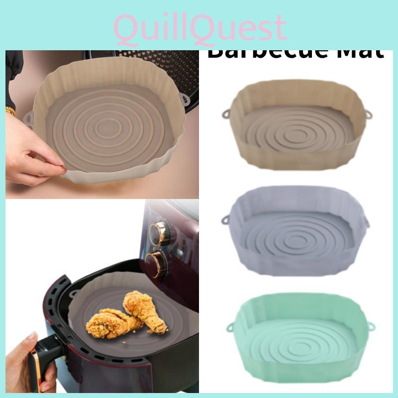 Air Fryer Silicone Basket Multifunctional Barbecue Mat Kitchen Oven Baking Tray