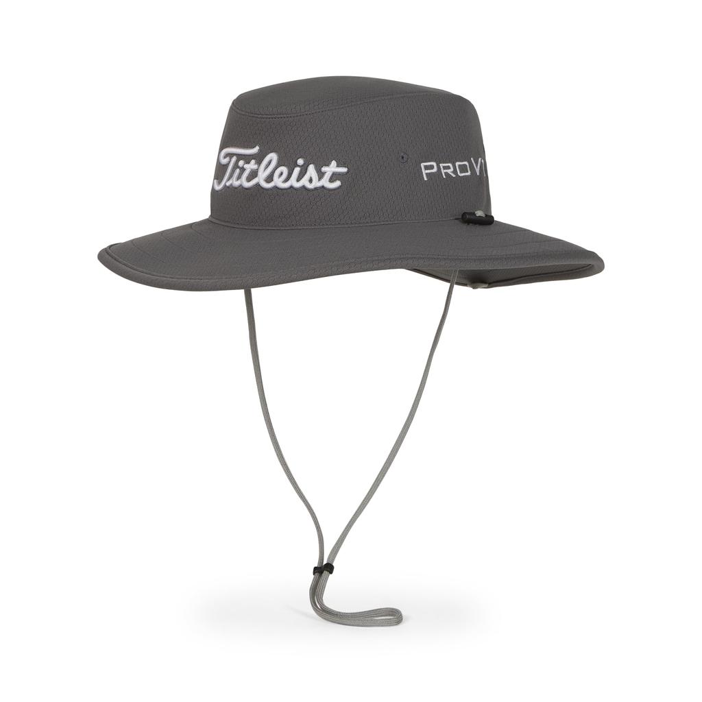 Titleist Tour Aussie Hat, Charcoal and White, TH24TAUSN2-0C1