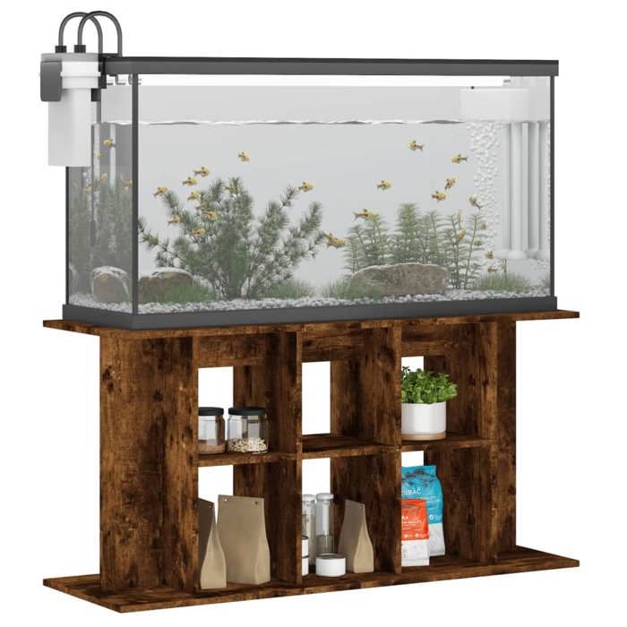 VidaXL Support pour aquarium chêne fumé 120x40x60 cm bois d'ingénierie 833596