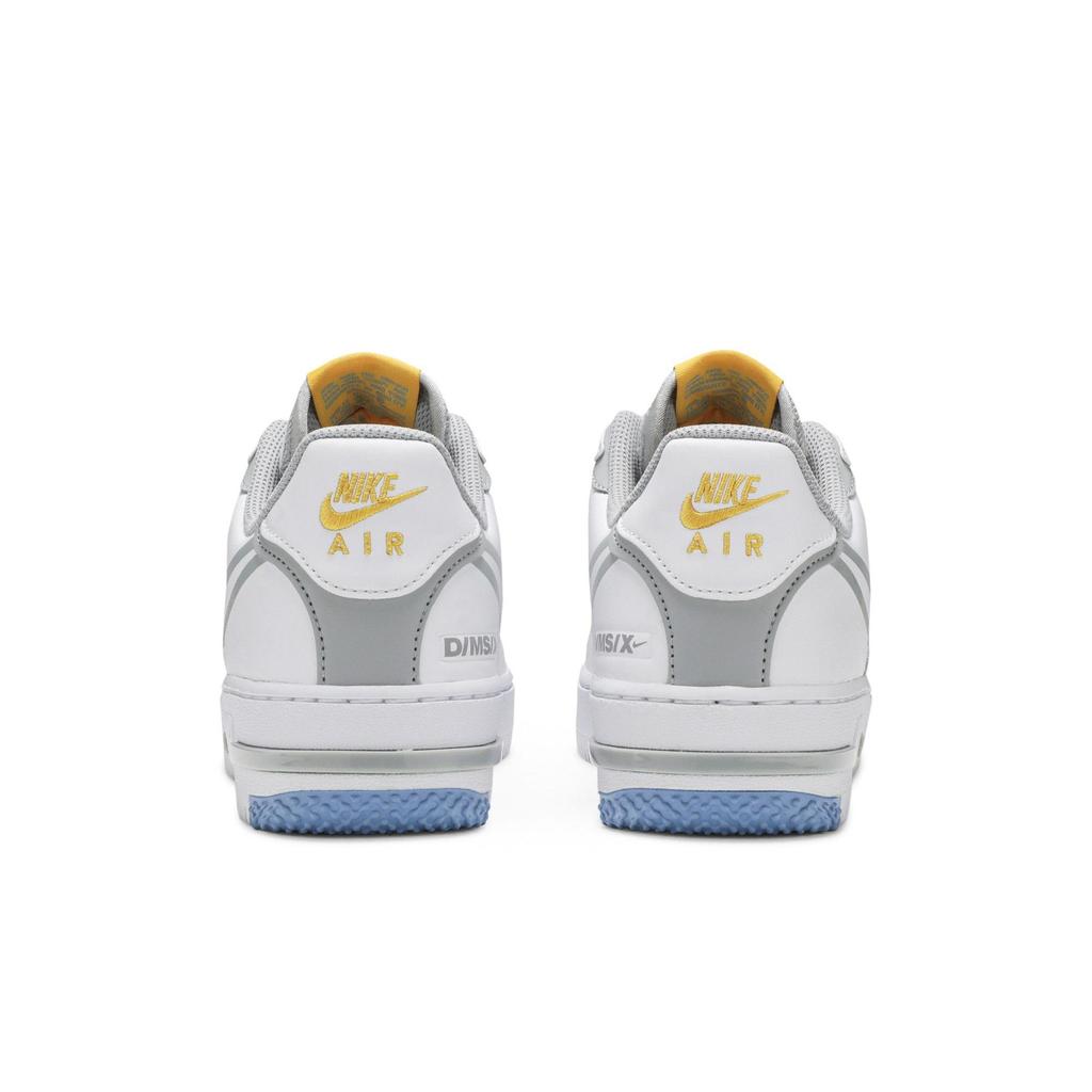 Nike Air Force 1 React 'Smoke Grey Gold' (Unisex) White / Light Smoke Grey / University Gold Skateboard Shoes CT1020 100