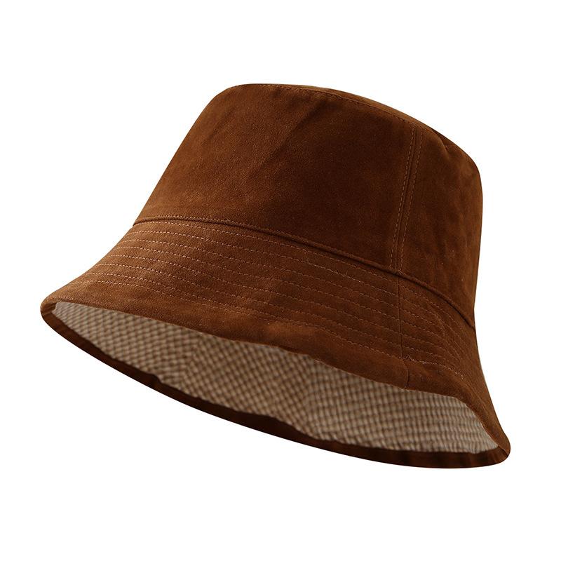Retro Double-sided Wearing Denim Bucket Hat Women's Summer Face Small Versatile Fashion Sunshade Sunscreen Bucket Basin Hat