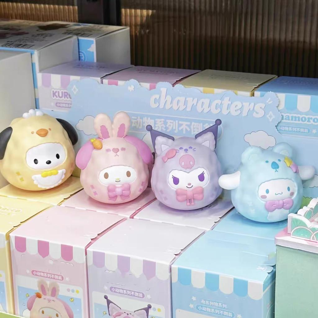 Kawaii Sanrio Anime Figures Cinnamoroll Kuromi Mymelody Pochacco Cute Action Figure Toys Birthday Gifts For Children Kids Boy