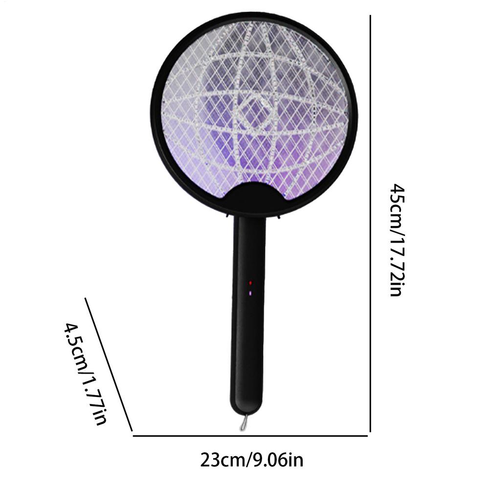 

Электромухобойка Перезаряжаемая Ловушка для мух Хлопушка Для помещений Складной Контроль мошек Со светом Для дома Кухни Патио Заднего двора чёрный