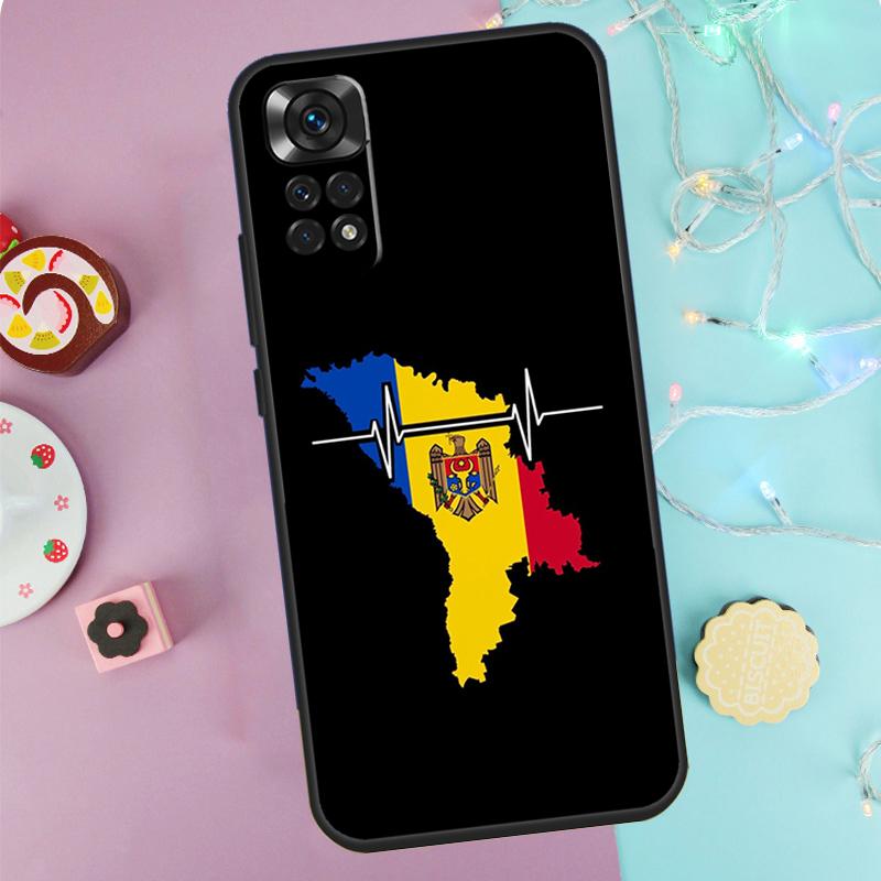 Moldawien Flagge Moldawier Hülle Für Xiaomi Redmi Note 14 Pro 9 10 11 12 13 9S 10S 11S 12S Redmi 14C 10C 12C 13C Abdeckung