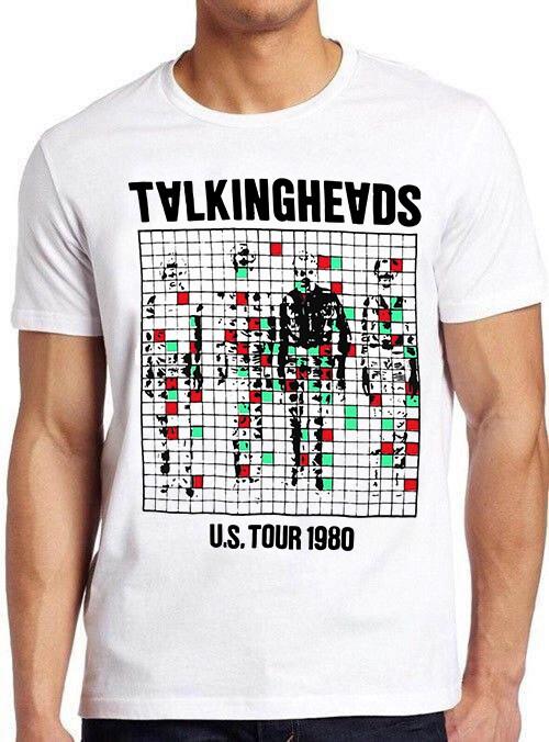 Talking Heads US Tour 1980 Punk Rock Poster Music Retro Cool Tee T Shirt 7275