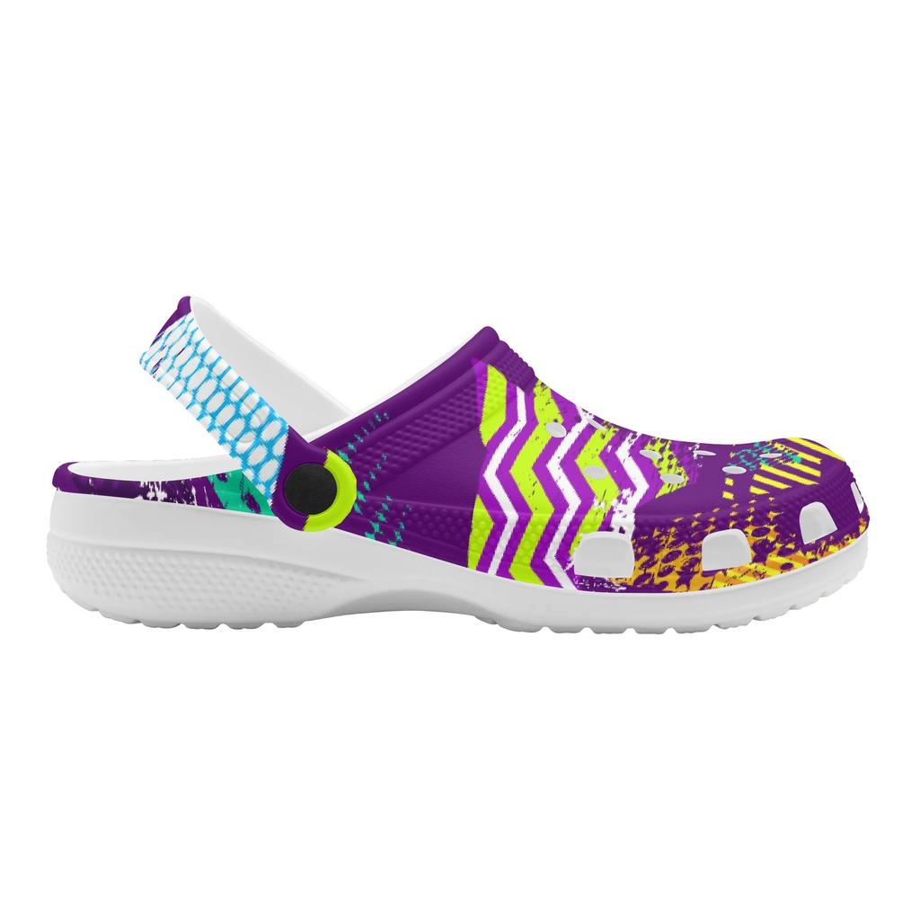 Unisex Beach Garden EVA Clogs Printed Lightweight Breathable Slip On Shoes for Home Bathroom Pool Summer Wear Soft Summer Wear