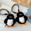 Real Fur Lovely Penguin Plush Keychain Cute Penguin Doll Backpack Pendant Creative Animal Key Chain Girls Women Bag Accessories