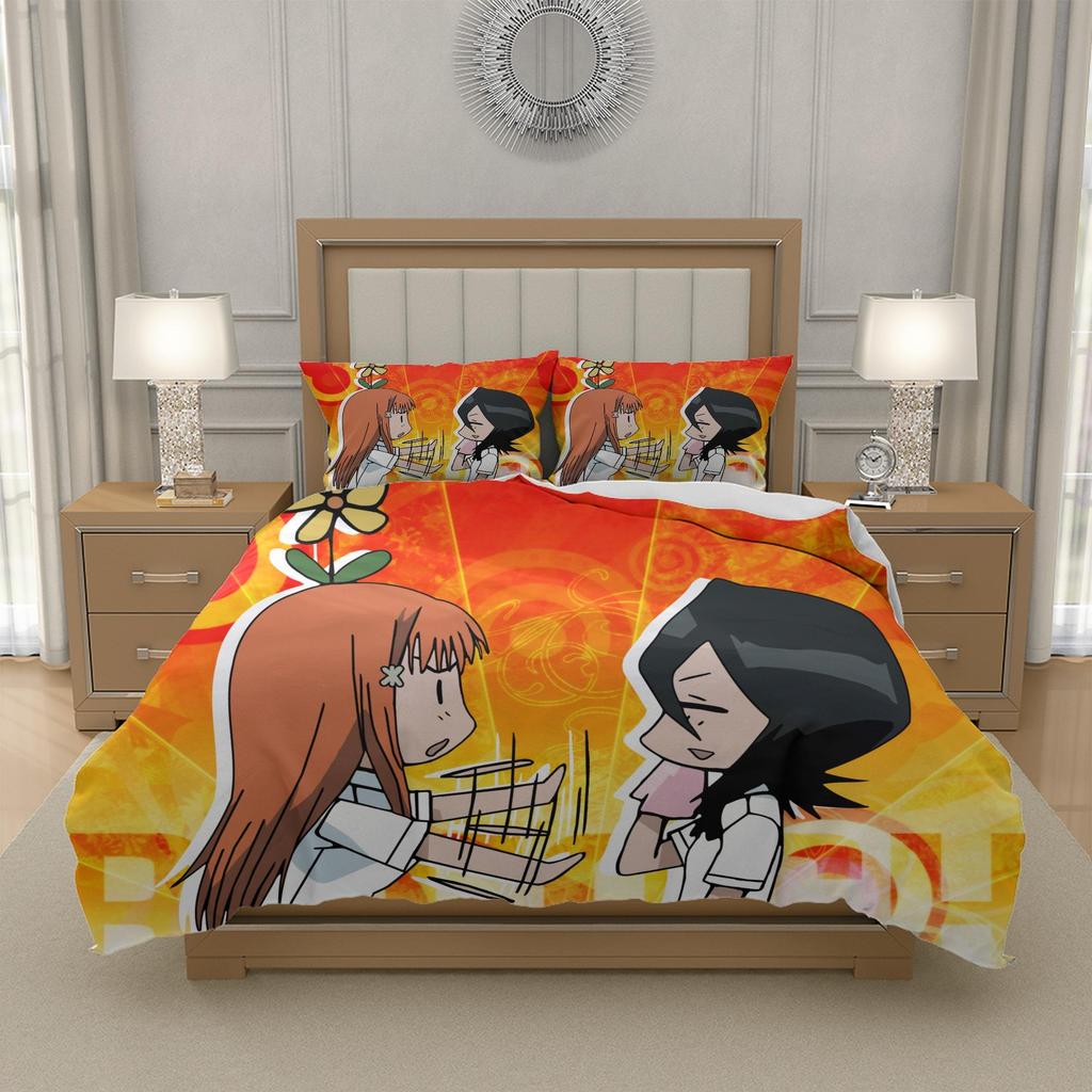 L-L D-Death N-Note Anime Bedding Set Duvet Cover Lightweight Microfiber Boys Girls Room Decor Twin Full Queen King Size