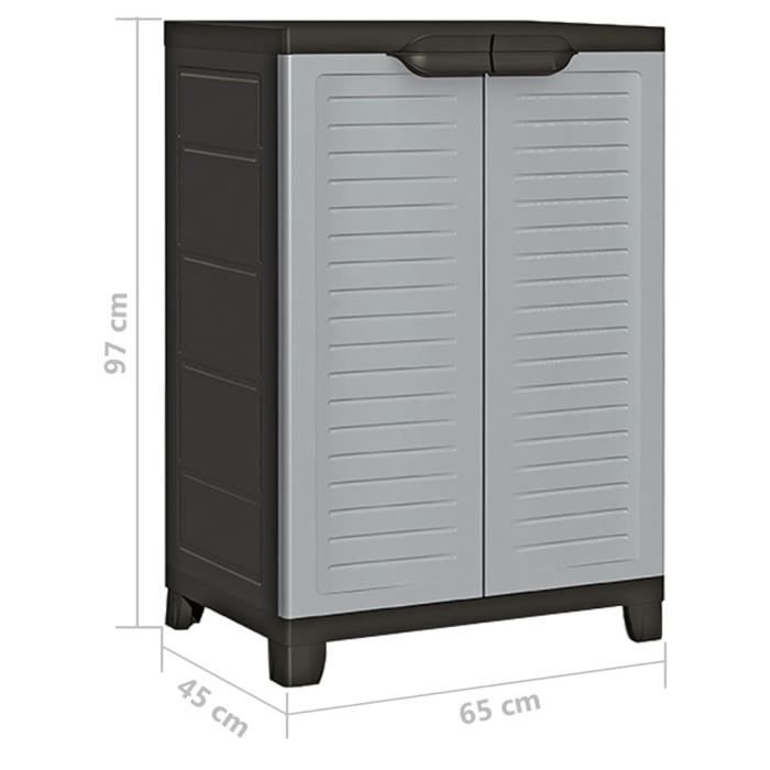 VidaXL Plastic Cabinet 65x45x97 Cm 337903