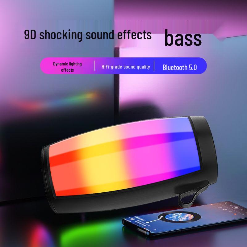 Shocking Sound: High-Quality Bass Bluetooth Speaker with LED Atmosphere Light - Model 1202