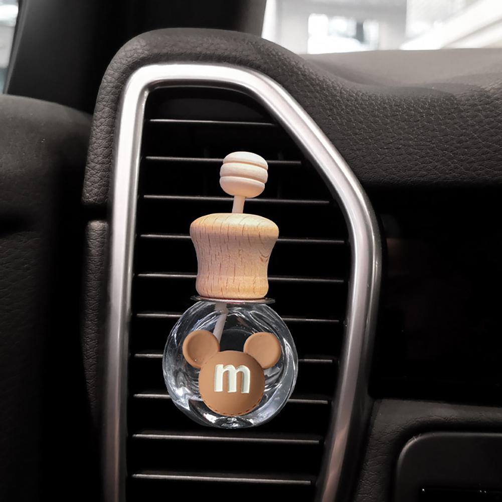Car Perfume Bottle Car Air Outlet Perfume Bottle Air Freshener Hanging Glass Bottle Auto Ornament Diffuser Fragrance Ornament