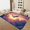 Bird Pattern Floor Mat  Various Styles with Cranes Toucans and Sunset Sky Scenes NonSlip Rug for Home Decor