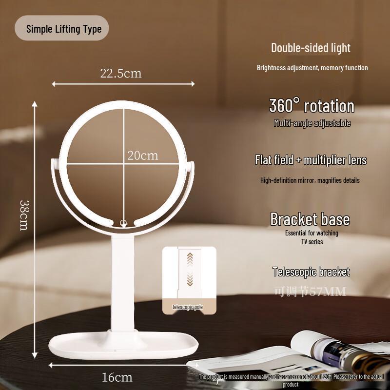 

Oeny LED Double-Sided Magnifying Makeup Mirror