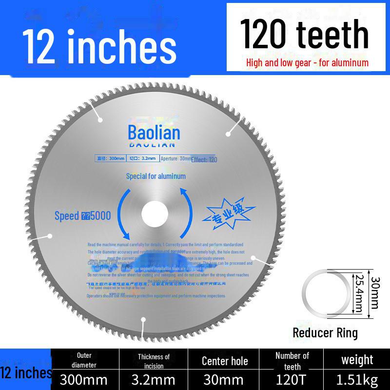 Baolian Professional Woodworking Saw Blade for Angle Grinders, 4-10 Inch, Portable Electric Saw for Cutting Aluminum