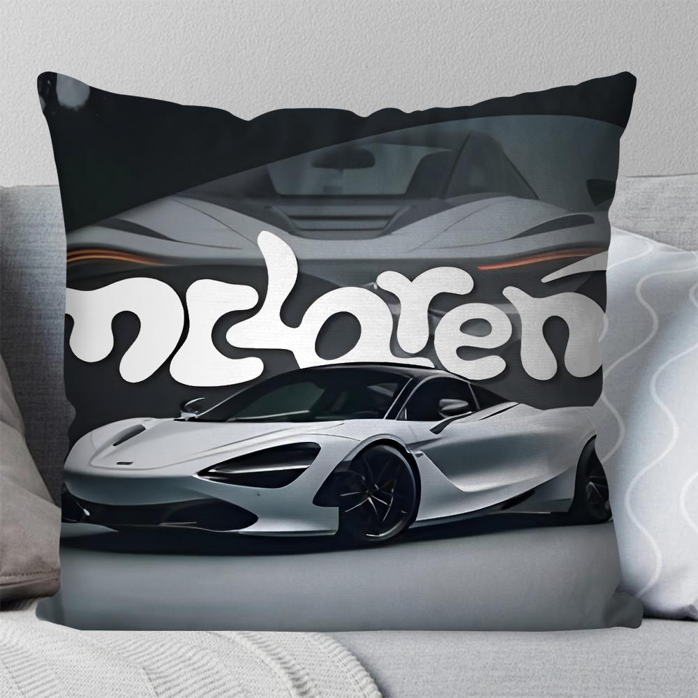 Fashion Brand Model M-Mclaren F1 Pillow Case Square Pillow Bedroom Sofa Leisure Comfort CushionLiving Room Home Decoration 40X40