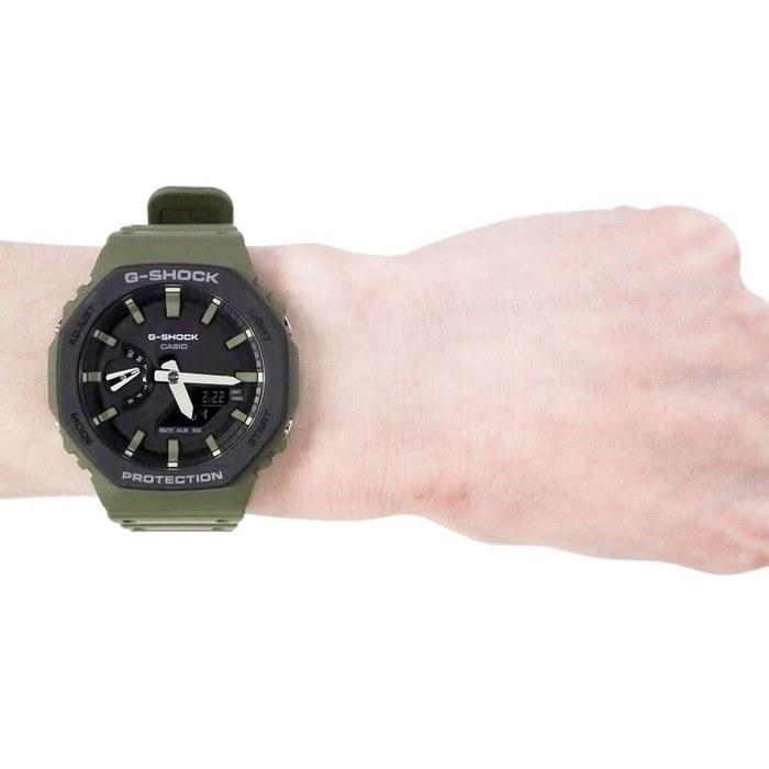 Casio G-Shock Utility Color Watch Men's Analog-Digital Carbon Khaki Green GA-2110SU-3A