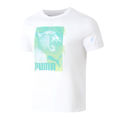 Modisches Vielseitiges Atmungsaktives Rundhals Kurzarm T-Shirt Herren Oberteile Weiß 690277-02