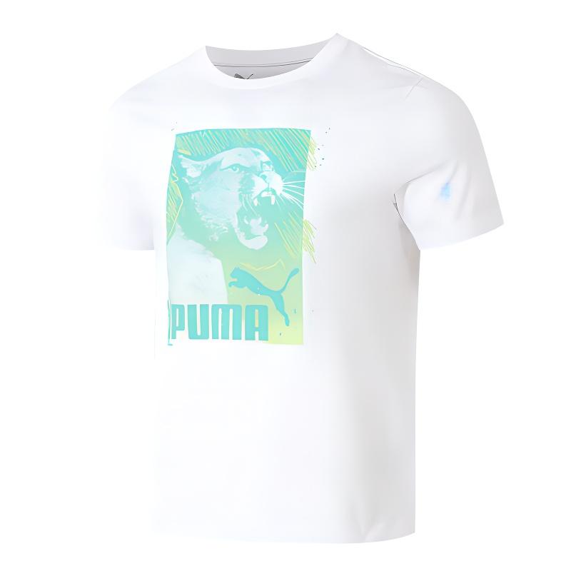 

Puma Fashionable Versatile Breathable Round Neck Short Sleeve T-Shirt Men Tops White 690277-02 2XL