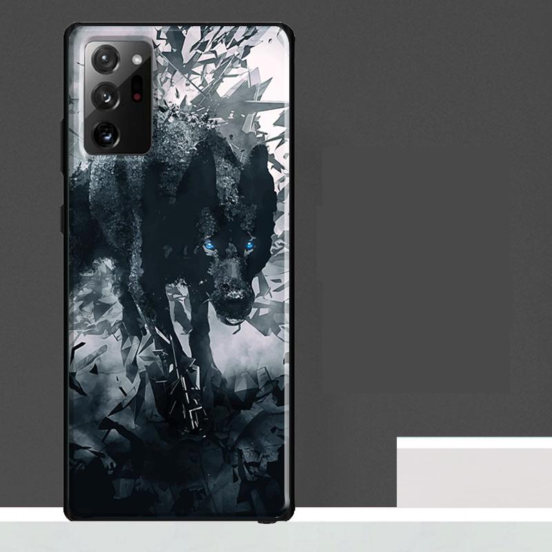 Wolf Howls Art Case For Samsung Galaxy S25 Ultra S23 S22 S21 S24 Ultra S9 S10 S20 Plus S25 FE Phone Cover