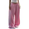 Women's Athleisure Pants Women's Knitted Drawstring Loose Wide Leg Sweatpants