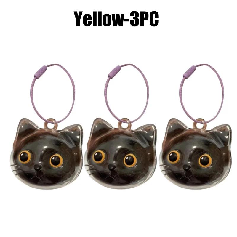 Transparent Cat Hair Collector Keychain Feline Fur Storage Box Creative Pet Hair Holder Hanging Accessory for Cat Owners