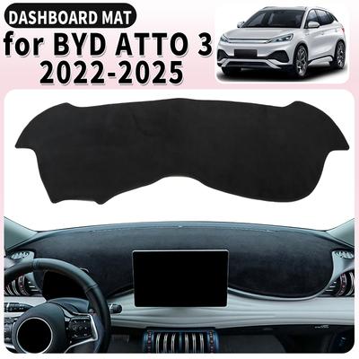 Fit for BYD Atto 3 2025- Car Dashmat Dashboard Cover Pad DashMat Sunshade Accessories Protective Carpet Leather