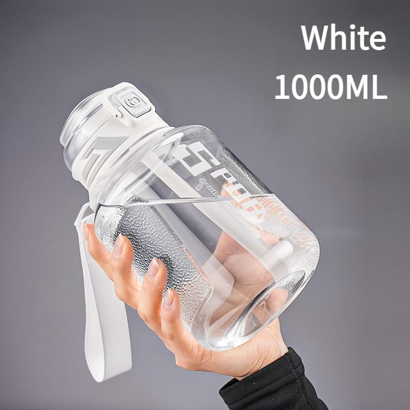 

Спортивная бутылка для воды большой емкости, утолщенные чашки для отдыха на открытом воздухе, с одной крышкой, с двумя напитками, портативная герметичная, герметичная посуда для питья 1.0L-1.5L