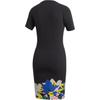 Adidas Neformální Měkké Pohodlné Šaty s Krátkým Rukávem Dámské Šaty Černé GC6829