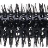 Tubo in Alluminio Forma Cilindrica a Rullo con Setole e Radici dei Capelli Soffici e Frangia Fibbia Interna Strumento di Bellezza per Styling Capelli Ricci