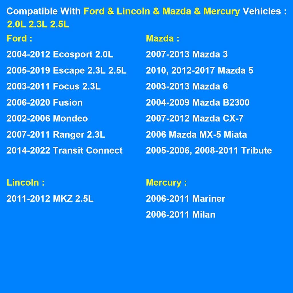 Thermostat Housing Assembly Replace RT1193, 34044 Compatible With Ford Mazda 2.0 2.3 2.5L - 2005- Escape, 2003-2011 Focus, 2006- Fusion, 2007-2011
