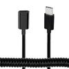 Coiled Fast Speed USB C Female To USB3.1 Male Connector 10Gbps Data Powerful Charging for Type C Devices