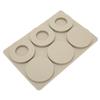 2 Pcs Silicone Molds 6 Circles Rings DIY Wax Molds For Candles Aromatherapy Plaster Handmade Soap