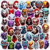 50 Horror Grimace Graffiti Stickers Thriller Skull Halloween Horror Spoof Stickers