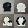 Unisex Loose Fit Cotton Long Sleeve Tee Streetwear Casual Graphic Print T-Shirt Teens Young Adults