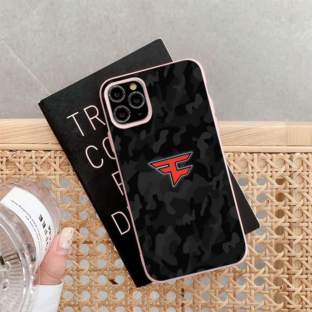F-Fa-Ze C-Clan Logo Phone Case for iPhone 14 11 12 13 Mini Pro Xs Max 8 7 6 6S Plus X XR Solid Candy Color Case