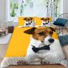 Dogs Duvet Cover Set Cute Animal Bedding Set Microfiber Bernese Mountain Dog Comforter Cover Twin Full Size For Kids Teens Boys