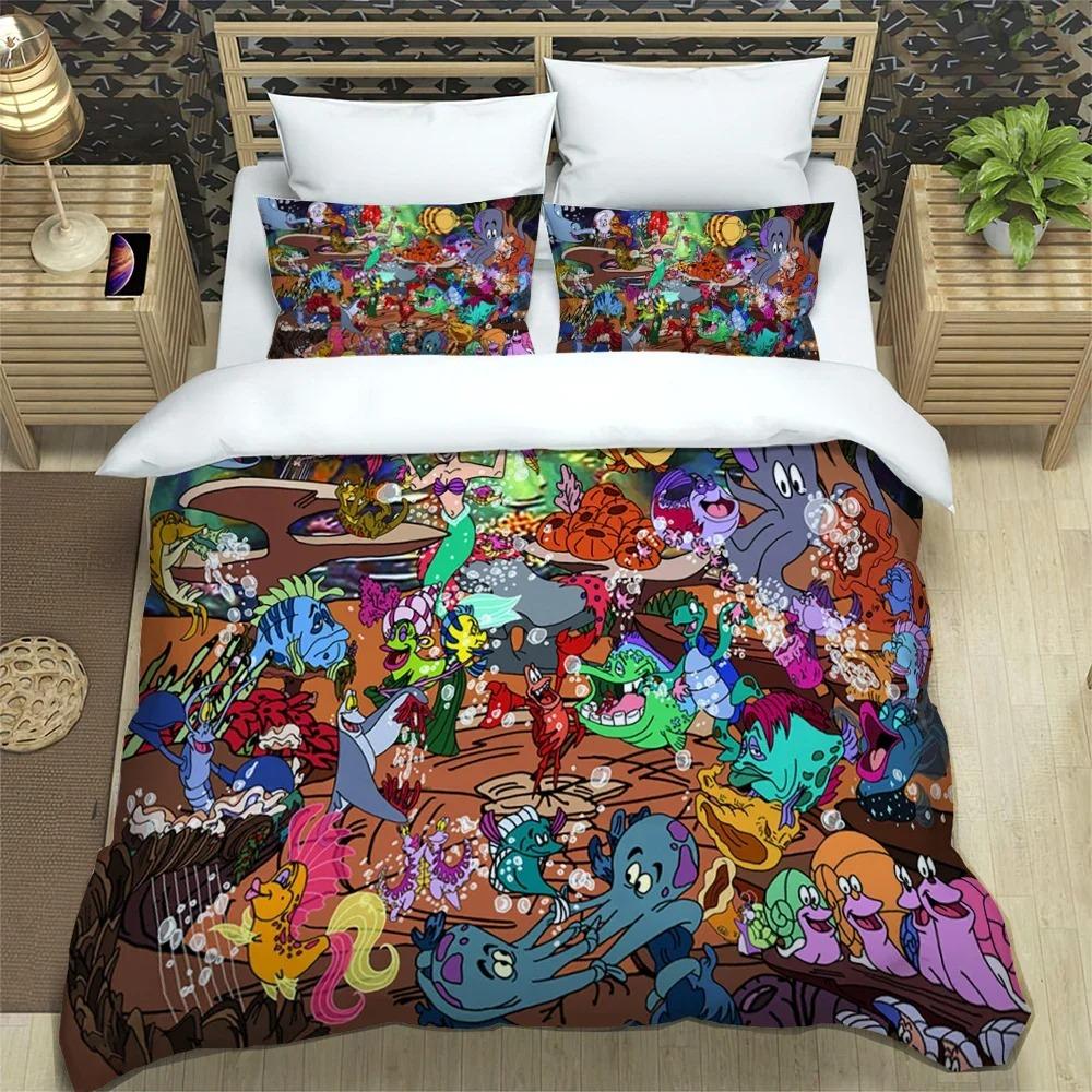 American carton ilustration Print Polyester Beding SetsChildren or Adult Peoples for Beds Comfortable Quilt Cover